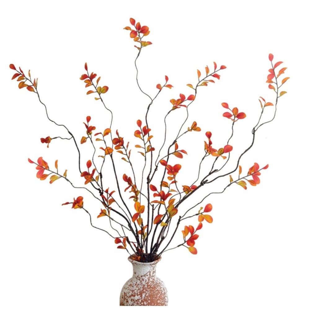 Artificial Ficus Fall Stems Faux Florals 4pcs.